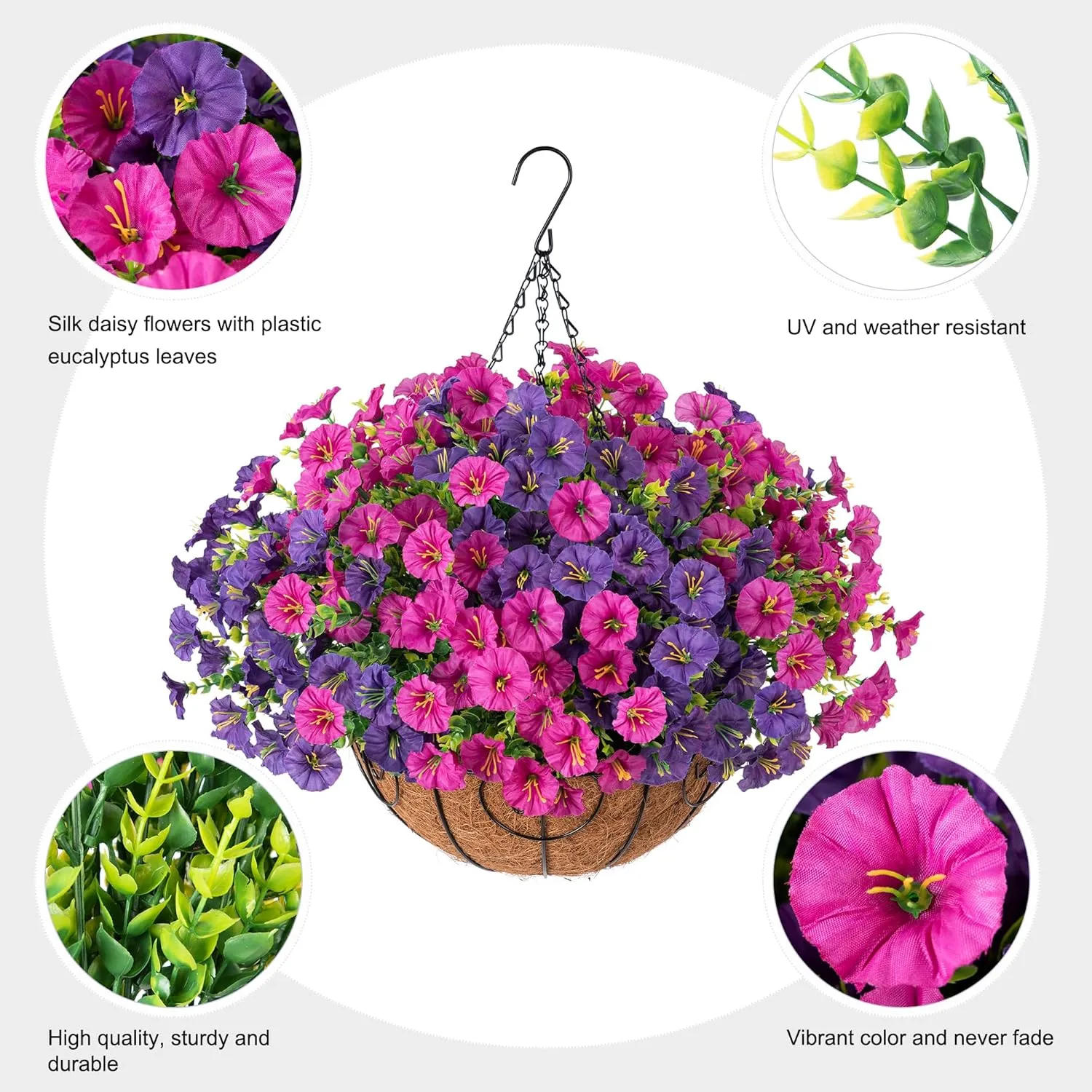 🔥 $9.97 On Sale Today Only 🌺 UV-Resistant Lifelike Artificial Petunias