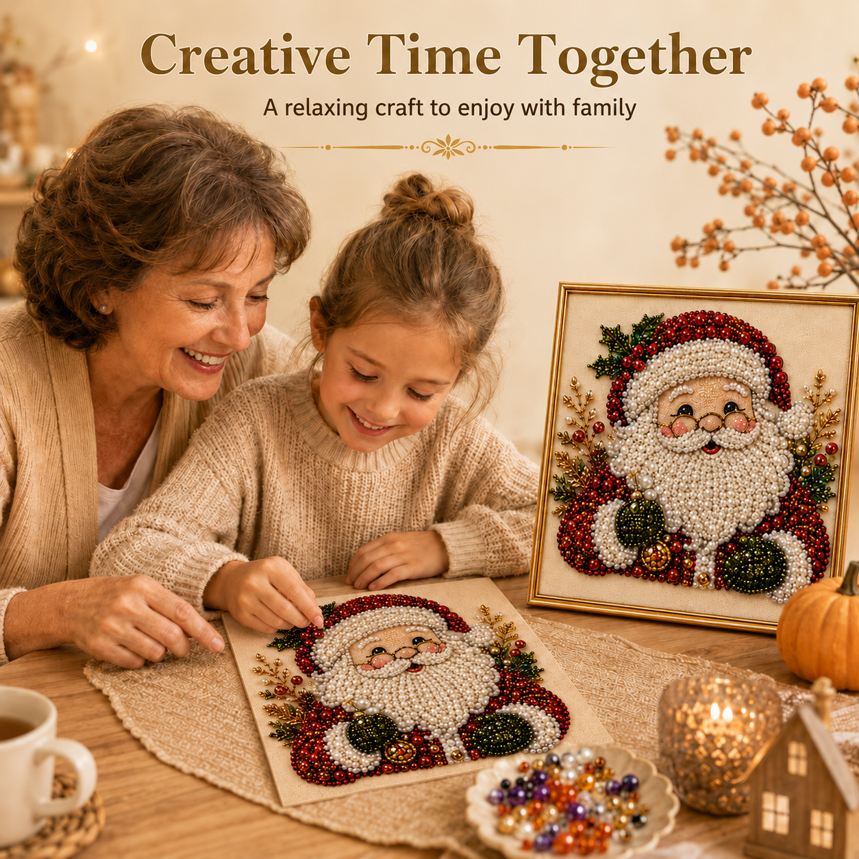 🐦Early Bird Sale – Save 60%🧘Relaxing & Beginner-Friendly - 🎨💎DIY Christmas Pearl Diamond Painting Art Kit