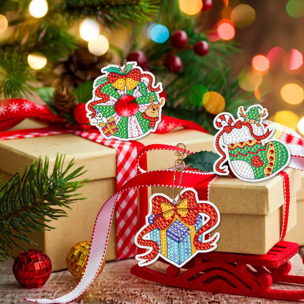 Christmas DIY Diamond Painting Pendant