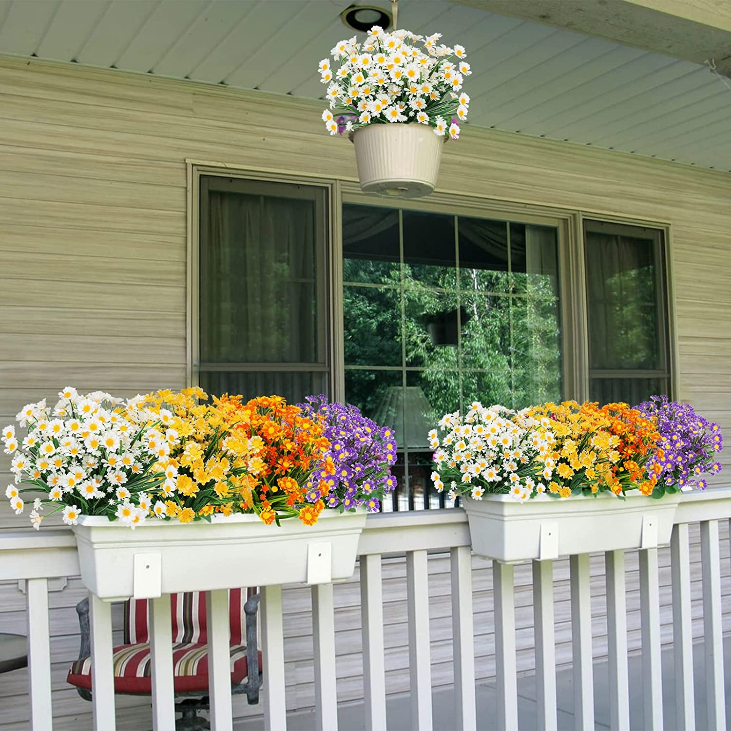 Artificial Daisies Flowers for Outdoors💐