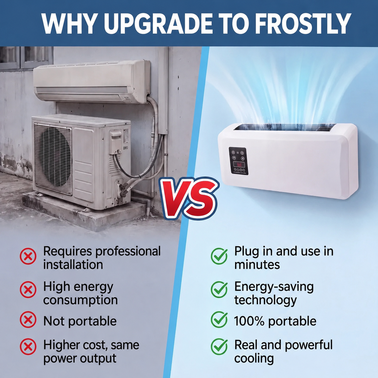 🔥Limited Discount🔥Ductless Portable Air Conditioners No Windows Needed