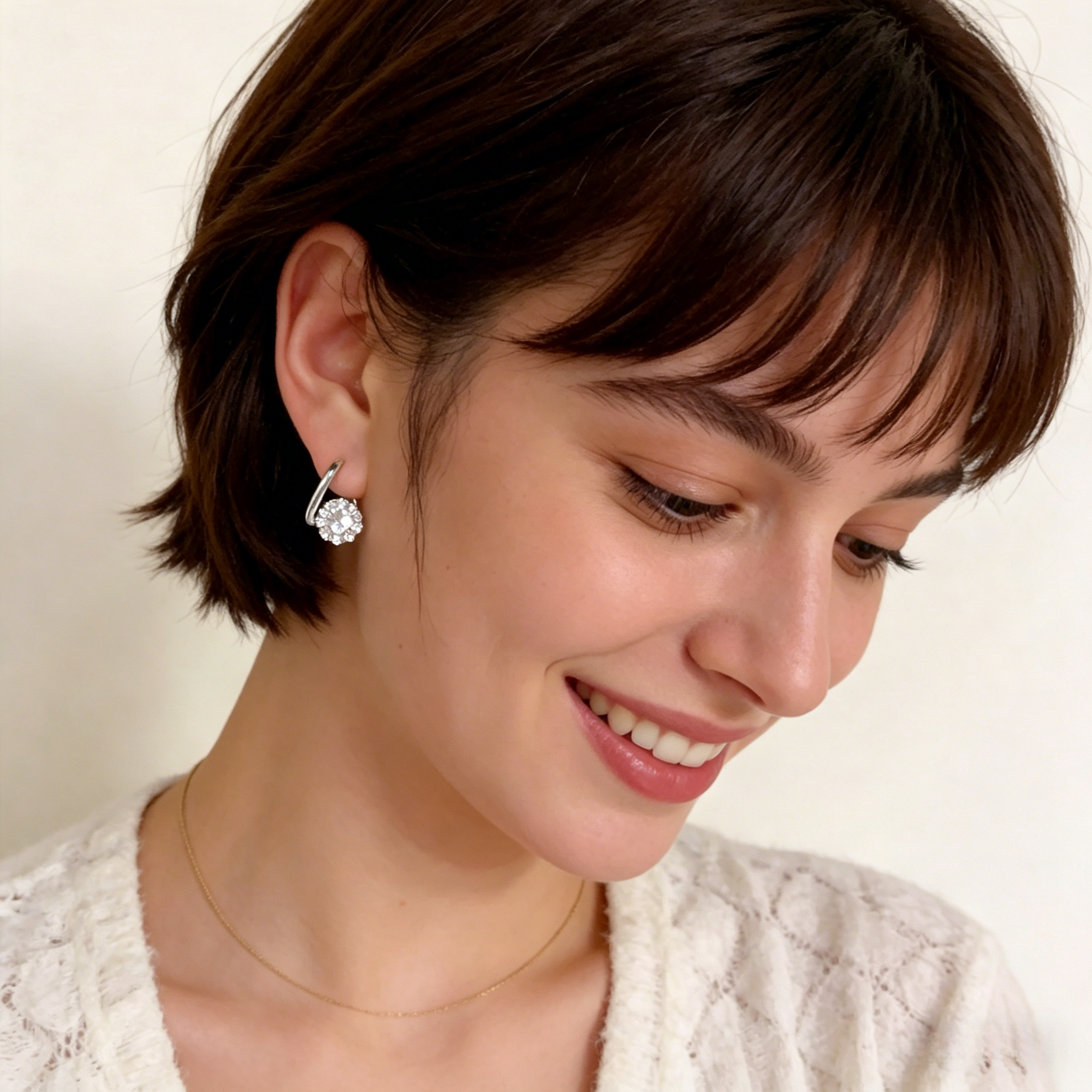 🔥Hot Sale💎Rotating Diamond Earrings