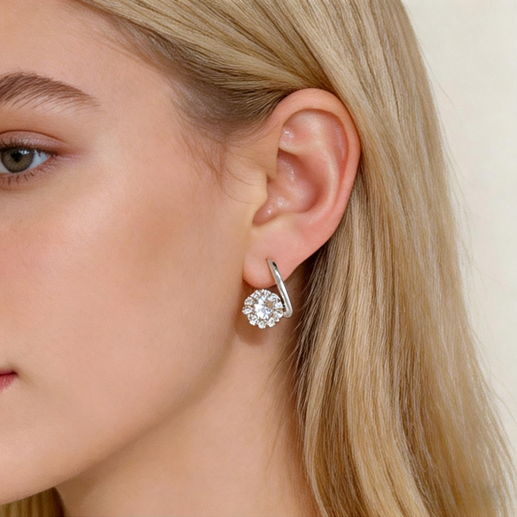 🔥Hot Sale💎Rotating Diamond Earrings