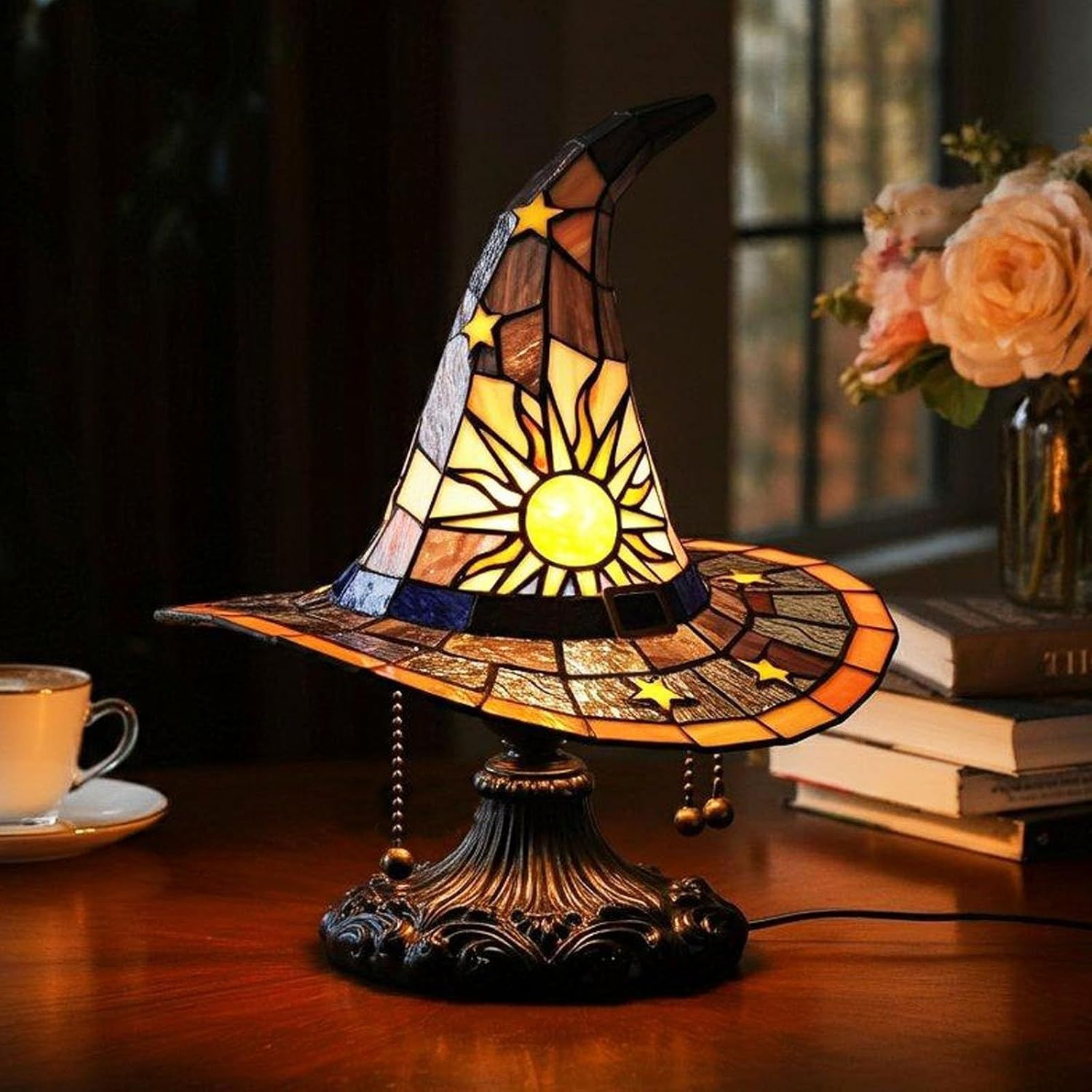 💥Hot sale discount price!Witch hat lamp decoration ornaments USB socket led light ornaments creative