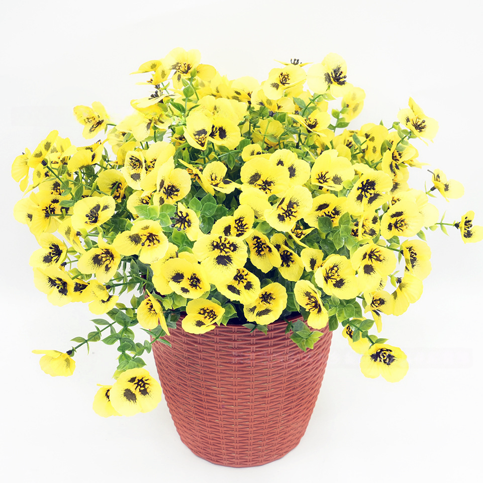 🌼Last Day Each Only $2.99🔥UV Resistant Artificial Pansy Flowers