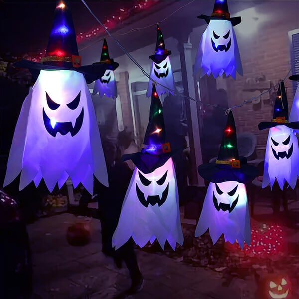 LED Halloween Decoration Flashing Light Gypsophila Ghost Festival( 5pcs/Set)
