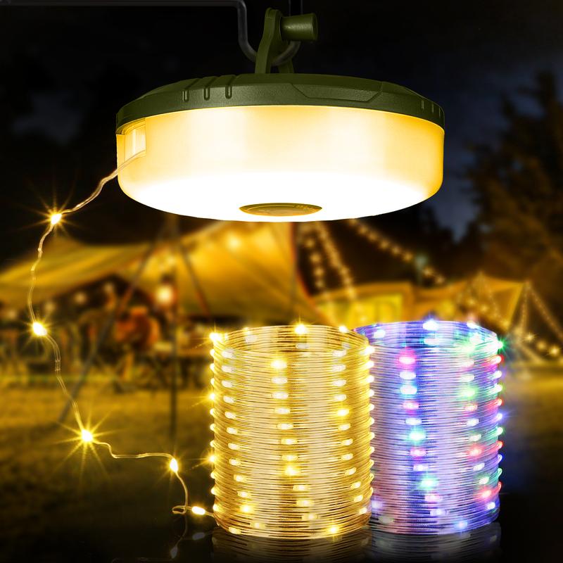 32.8Ft Retractable Camping String Lights
