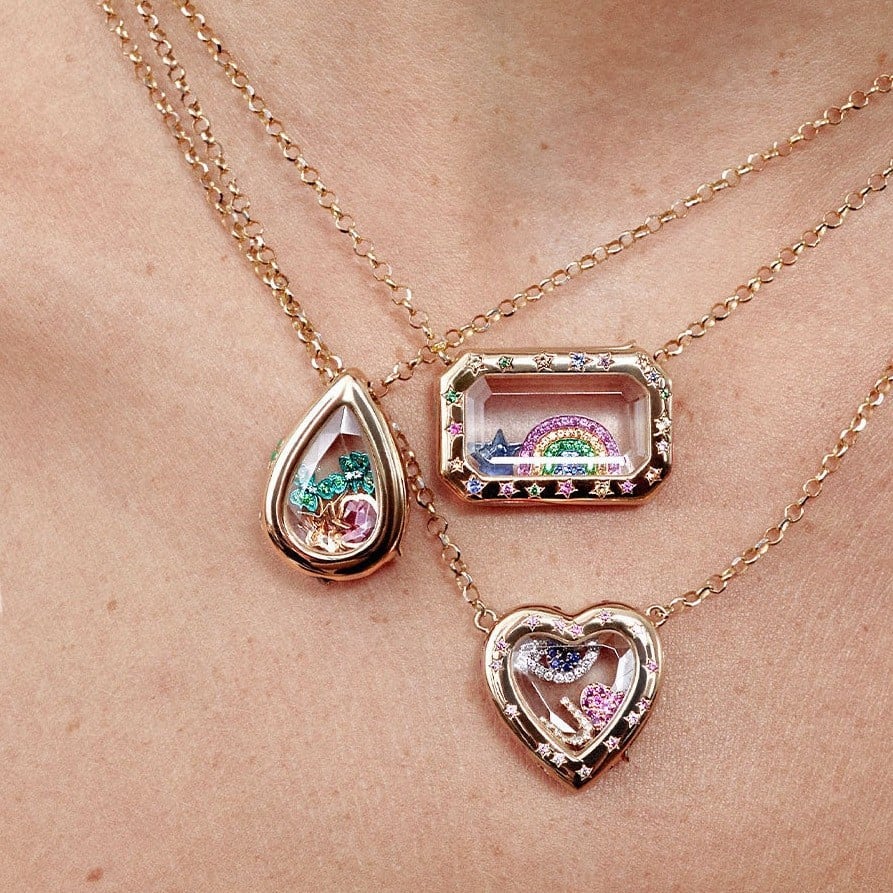 🔥HOT SALE 49% OFF🔥-Retro Personality Glass Photo Box Pendant, DIY Pendant with Openable Neck, Hollow Design