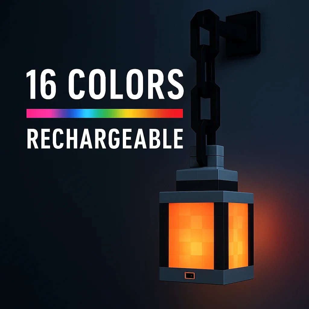 🔥HOT SALE 49% OFF✨Minecraft Lantern - My World Pixel Night Light