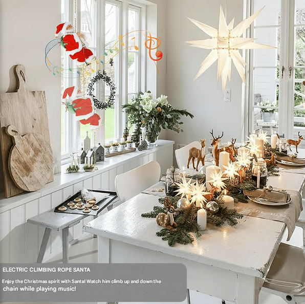 🎅Electric Bead Climbing Santa Claus Musical Toy