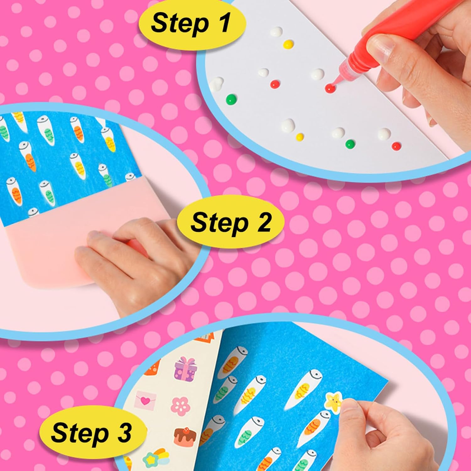 🌈Rainbow Scratch Art Magic Reveal Kit