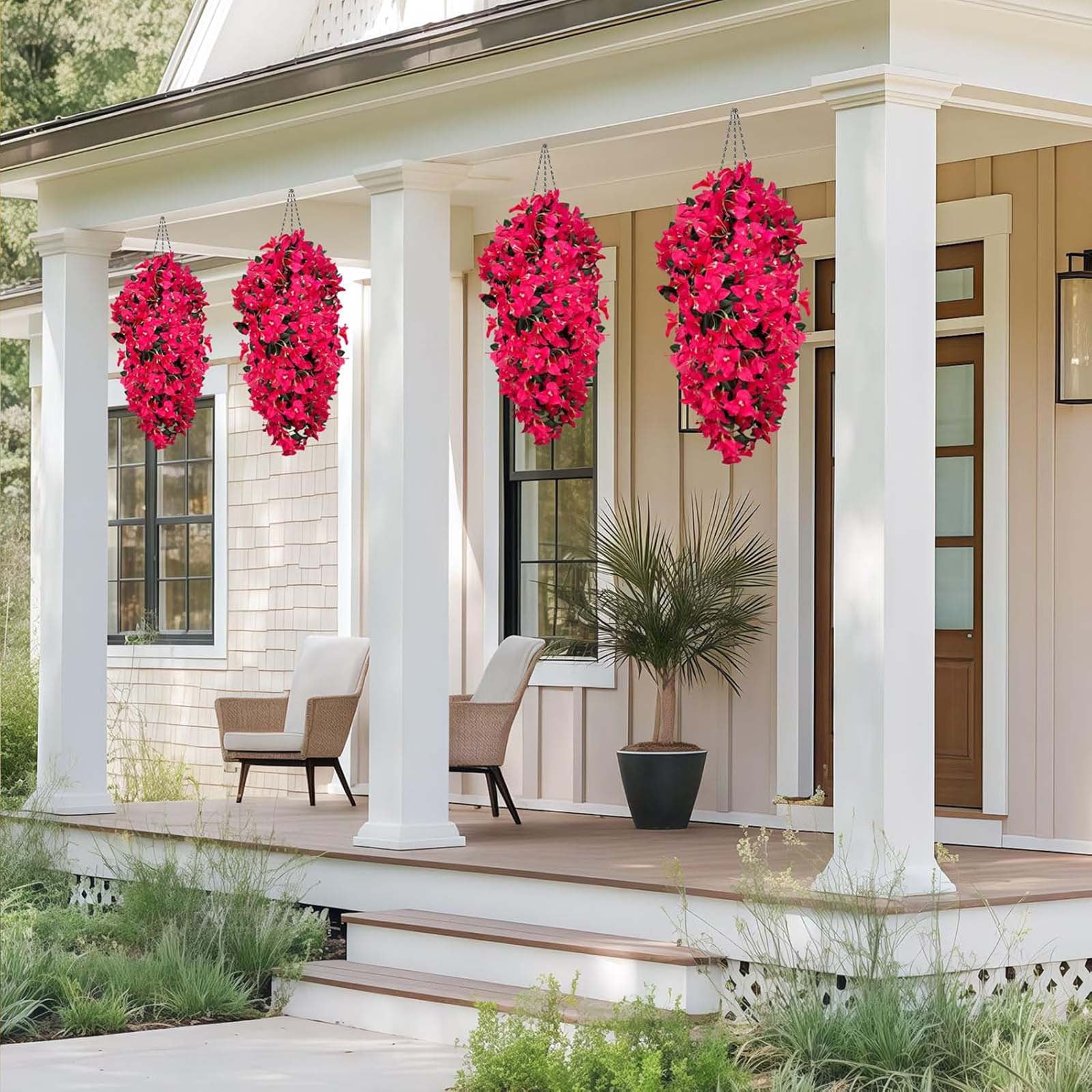 🌺LAST DAY 60% OFF✨-UV Resistant Fall Faux Bougainvillea Artificial Hanging Flowers