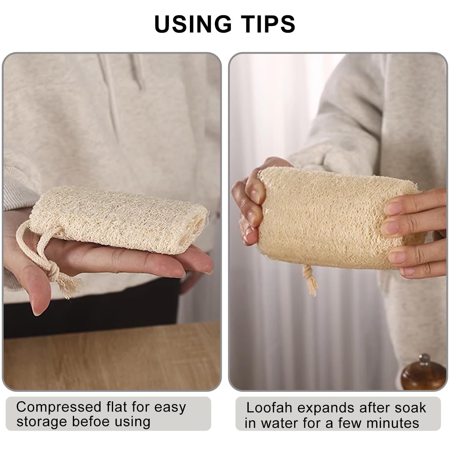 🌿Natural Loofah Sponge – Pure, Eco-Friendly & Multi-Purpose🌱