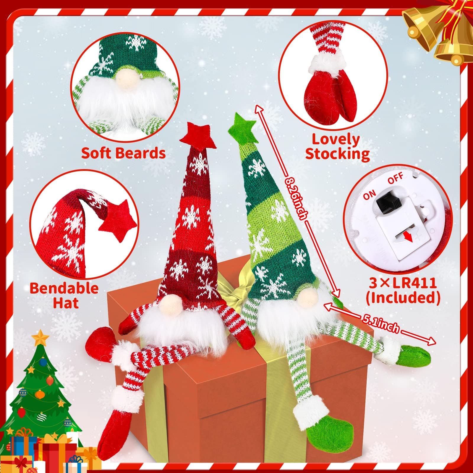 🎉Early Sale-50% OFF🎉 Christmas Gnome Decorations✨🧙