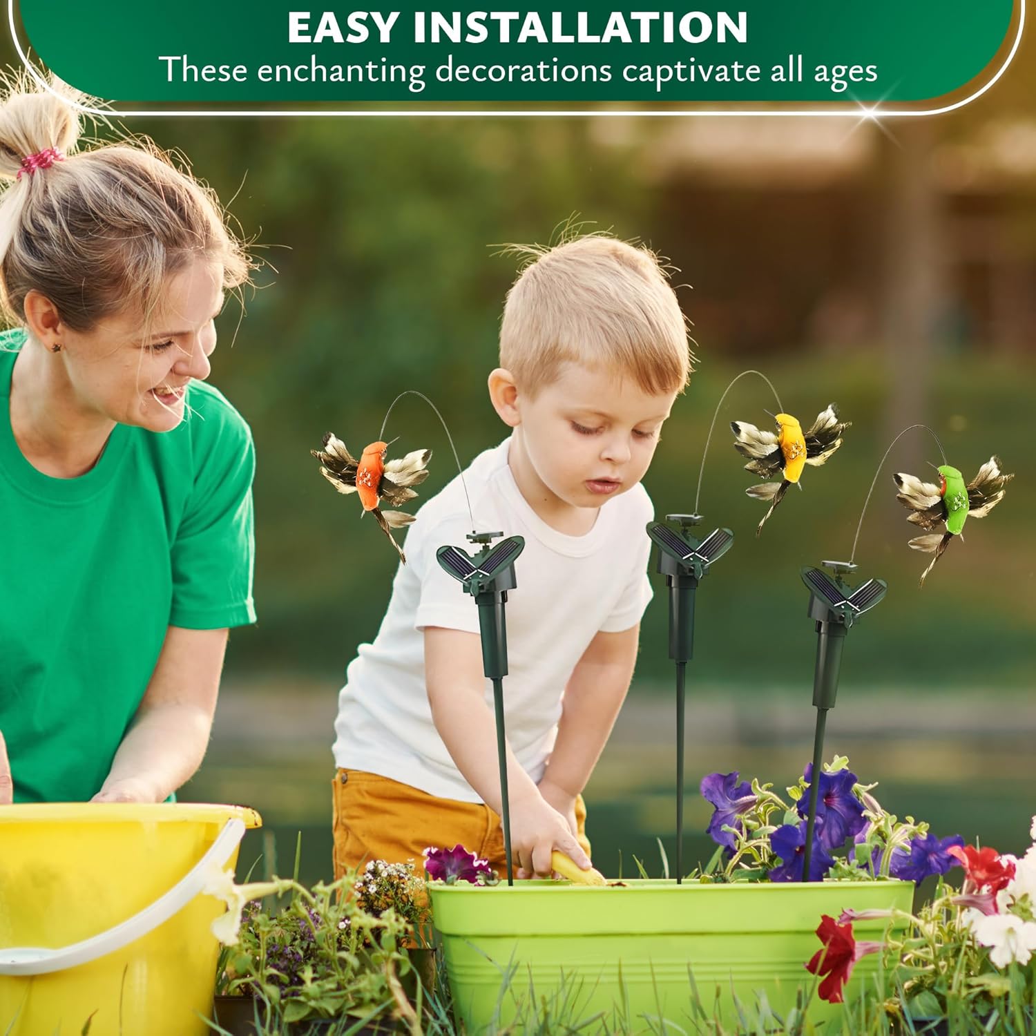 Fluttering Solar Butterfly Garden Stakes