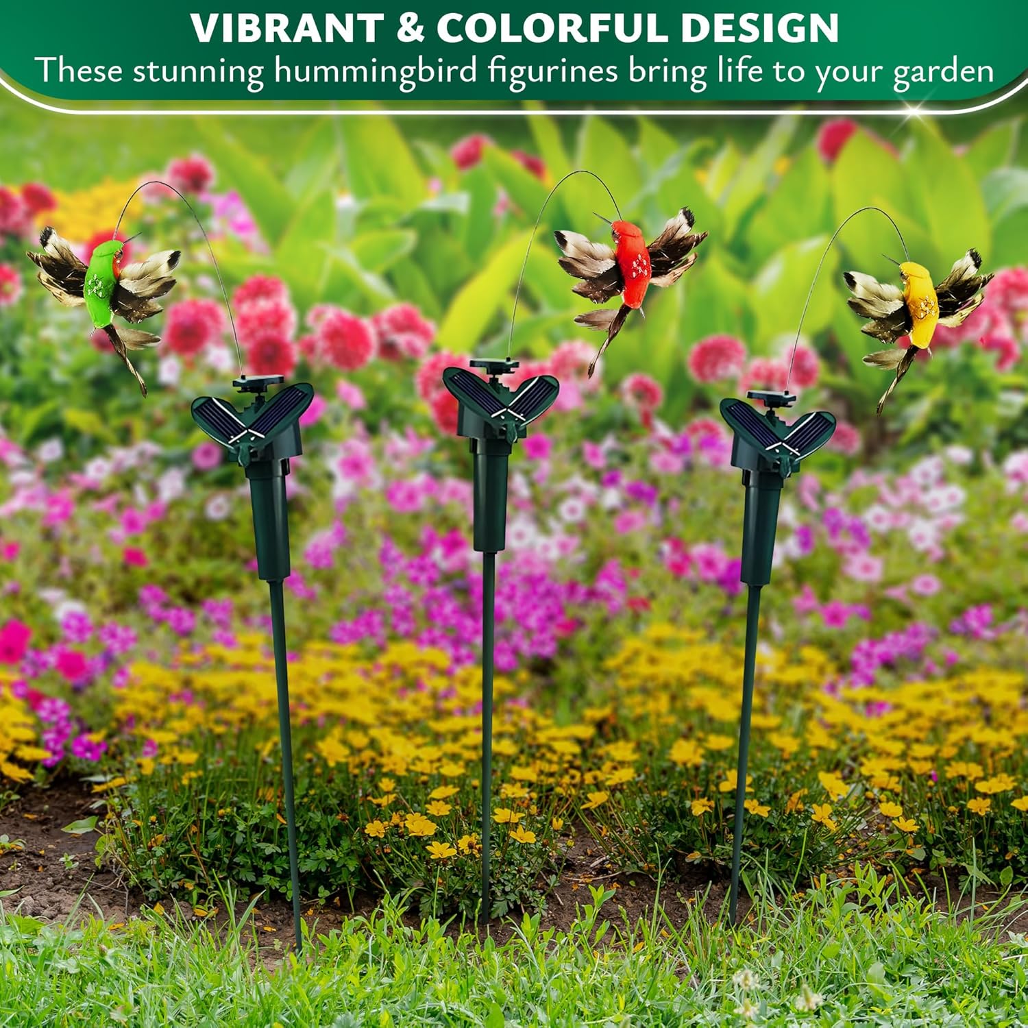 Fluttering Solar Butterfly Garden Stakes