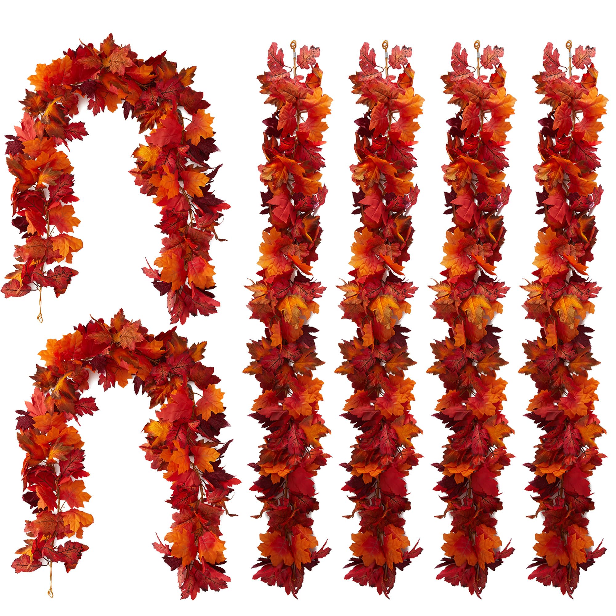 🔥Hot Sale 60% OFF - Artificial Maple Leaf Autumn Garland🍁