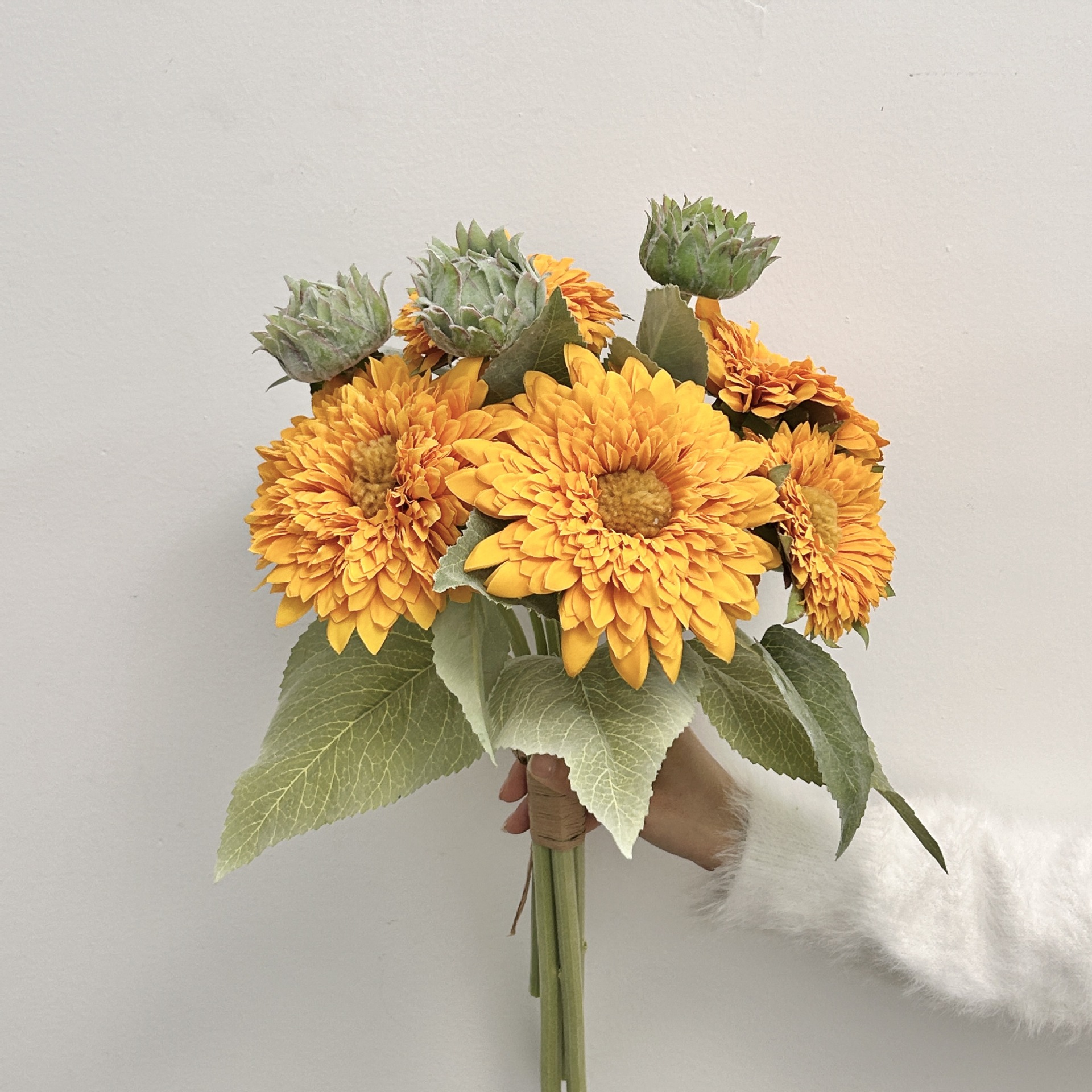 Artificial Teddy Bear Sunflower