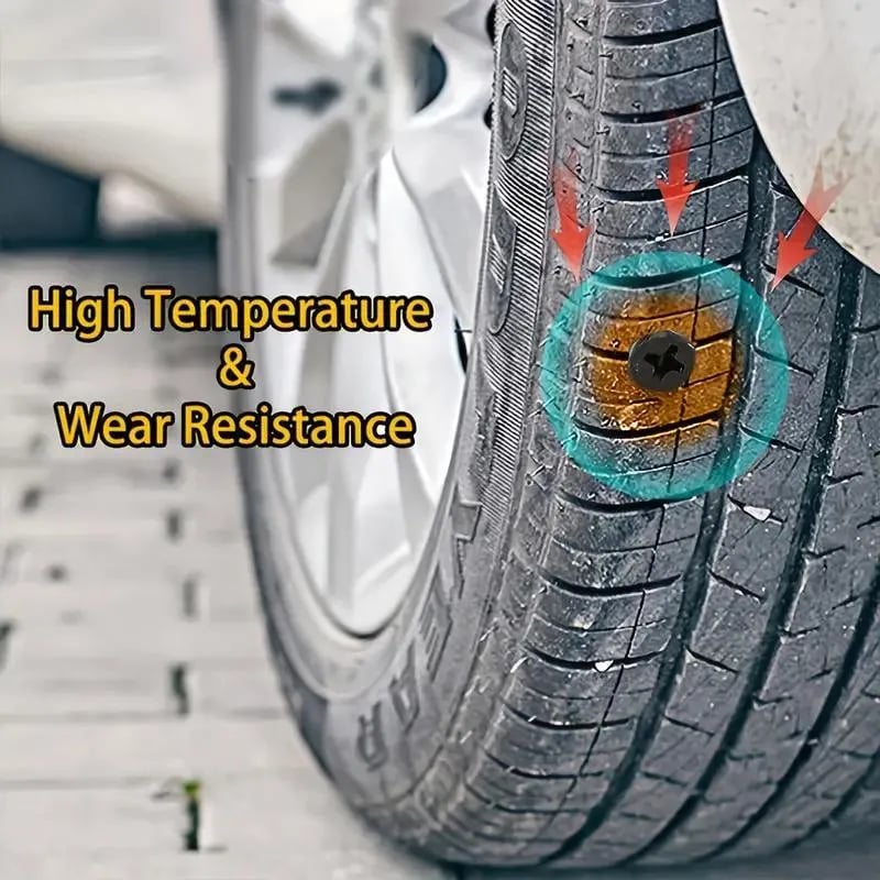Tire Repair Rubber Nail, 20pcs Tyre Repair Rubber Nail, Universal Tire Fast Repair Tool for Motorcycle Auto Car