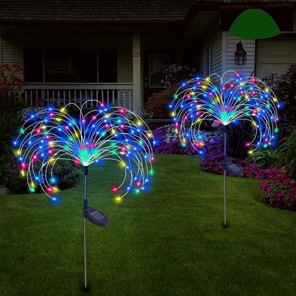 Last Day Get 70% OFF - Waterproof  Solar Garden Fireworks Lamp