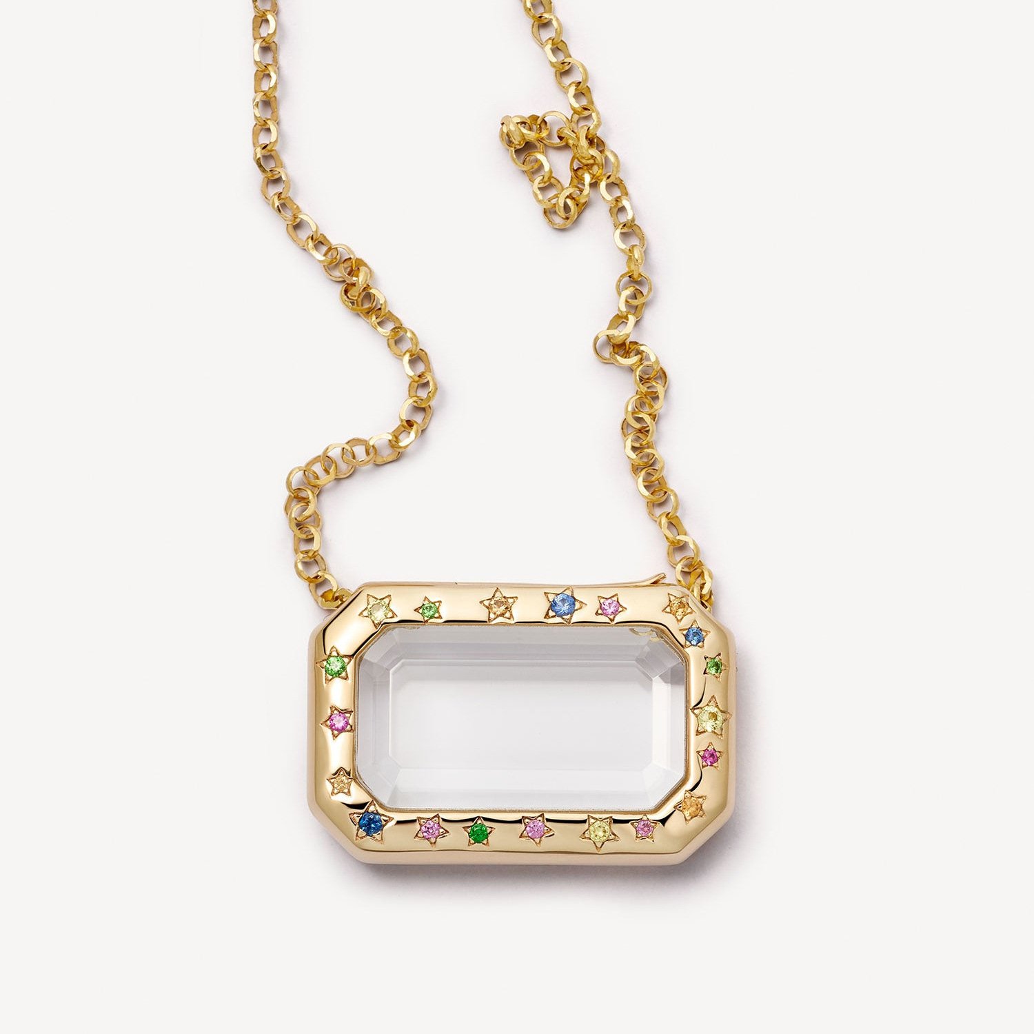 🔥HOT SALE 49% OFF🔥-Retro Personality Glass Photo Box Pendant, DIY Pendant with Openable Neck, Hollow Design