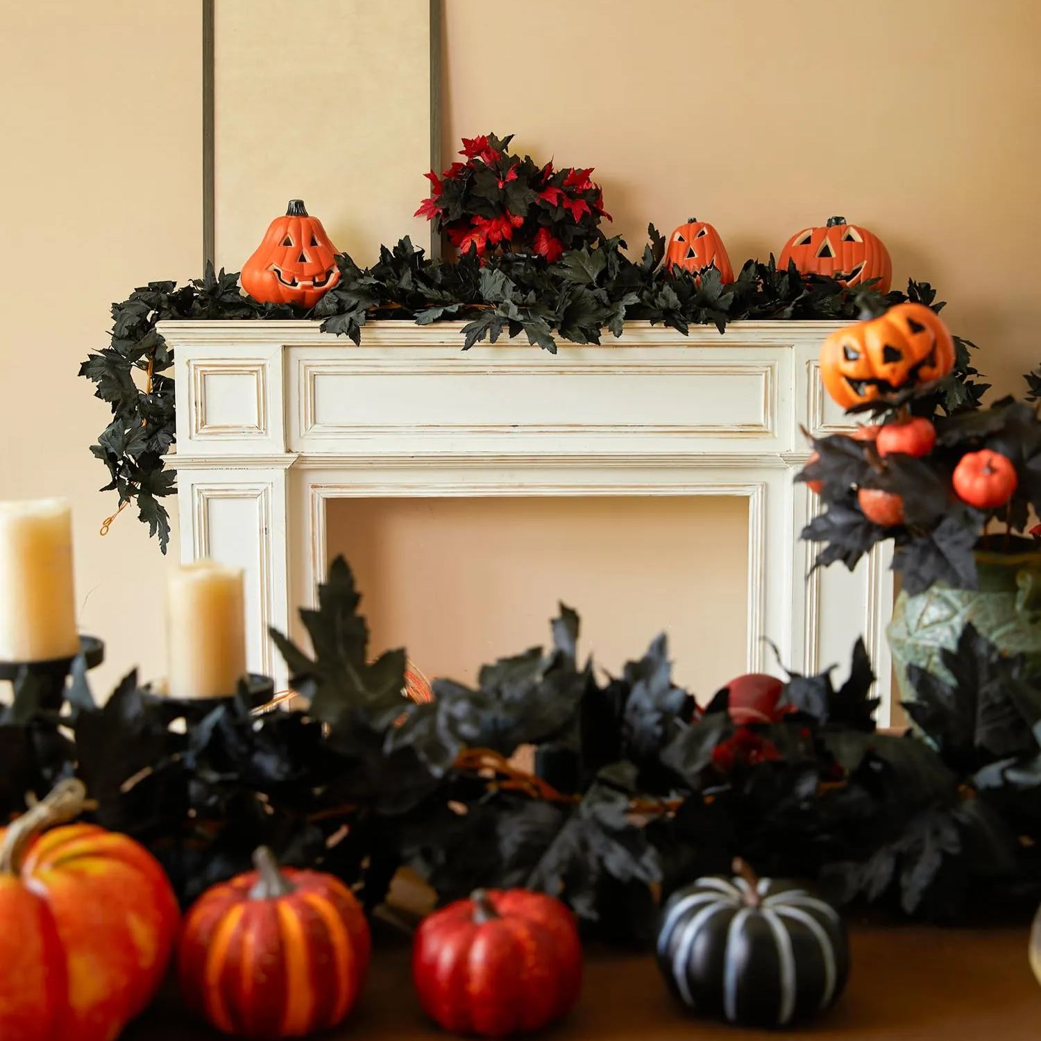 🔥Hot Sale 60% OFF - Artificial Maple Leaf Autumn Garland🍁