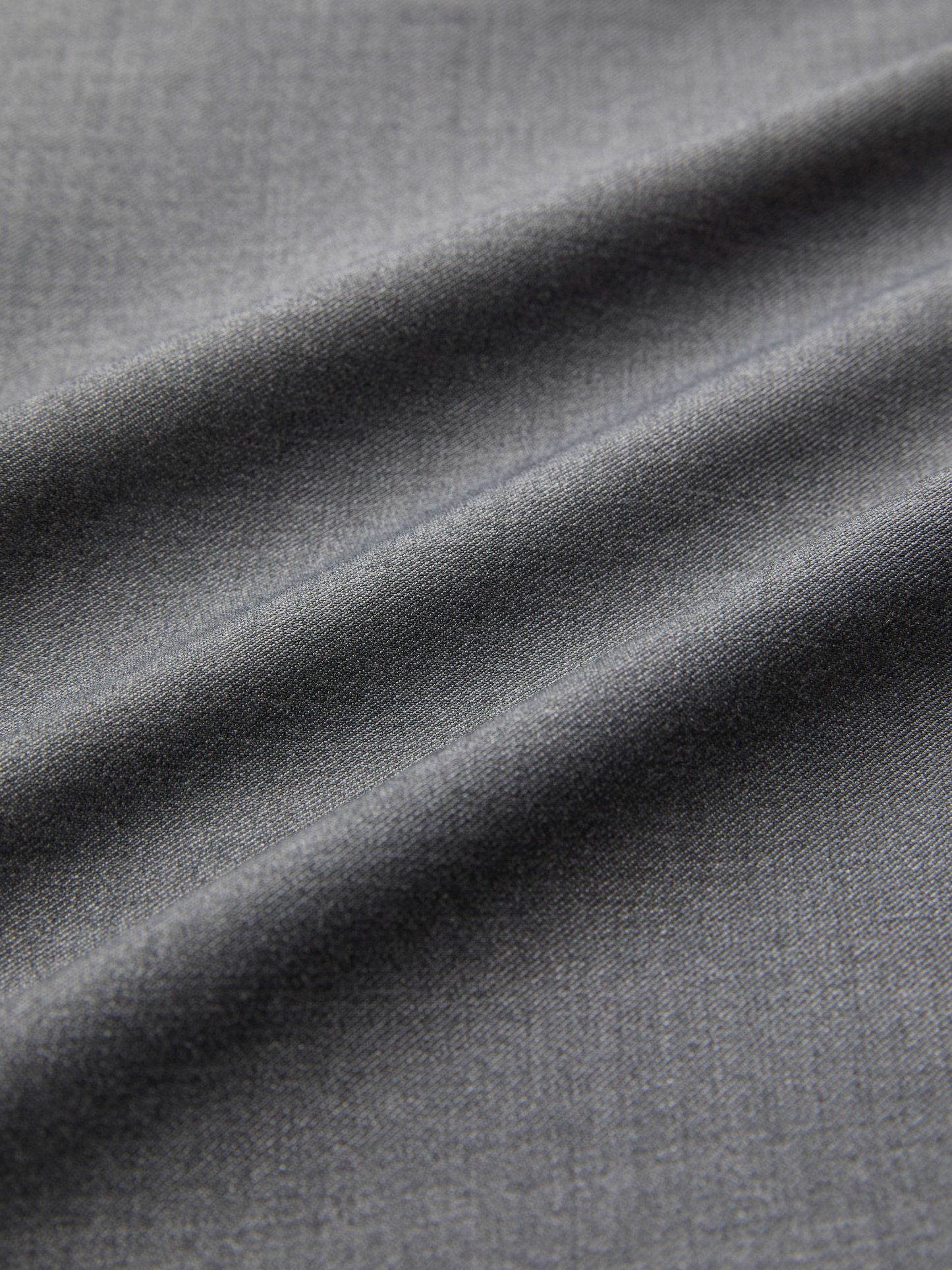 Gray Wrinkle-Resistant  Wool Lapel Collar Blazer, Machine-Washable