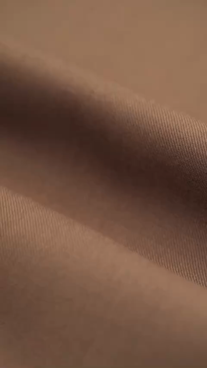 Deep Khaki Straight-Leg Wool Pants, Wrinkle-Resistant & Machine-Washable