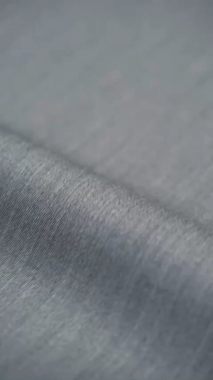 Gray Wrinkle-Resistant  Wool Lapel Collar Blazer, Machine-Washable