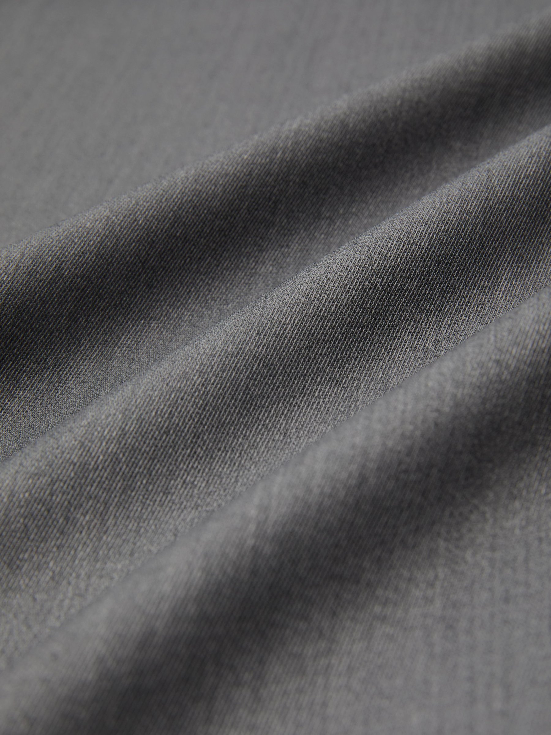 Gray Wrinkle-Resistant Wool Wide-Leg Pants, Machine-Washable