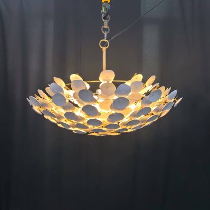 Natural Marble & Crystal Modern Chandelier