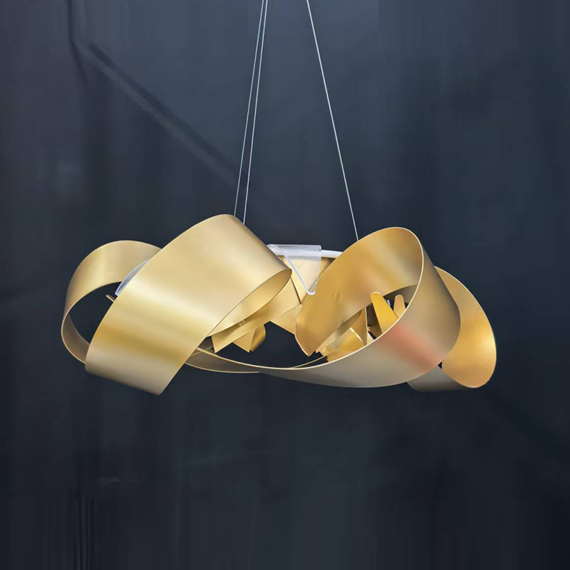 Natural Marble Contemporary Chandelier, 100cm/39"By Morsale.com