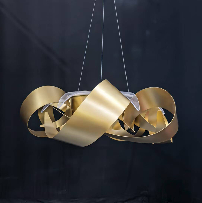 Natural Marble Contemporary Chandelier, 100cm/39"By Morsale.com