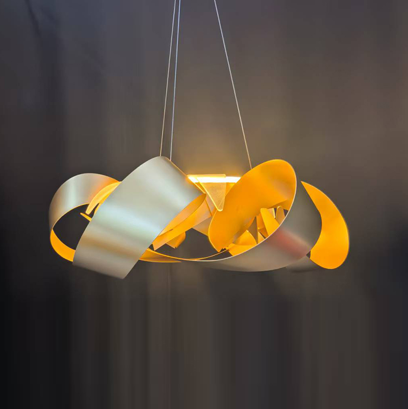 Natural Marble Contemporary Chandelier, 100cm/39"By Morsale.com