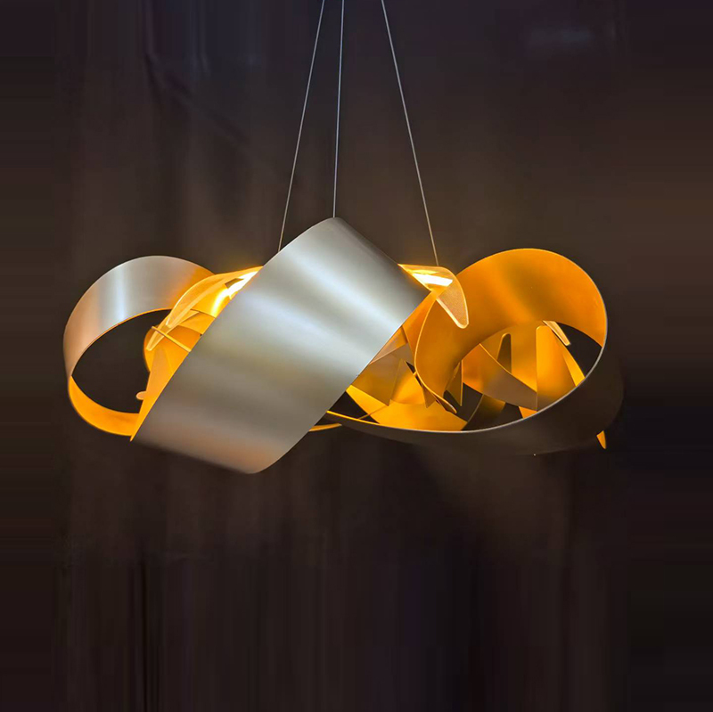 Natural Marble Contemporary Chandelier, 100cm/39"By Morsale.com