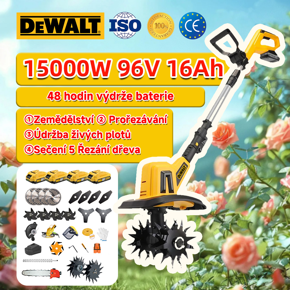 DEWALT 15000W 5v1 multifunkční pluh