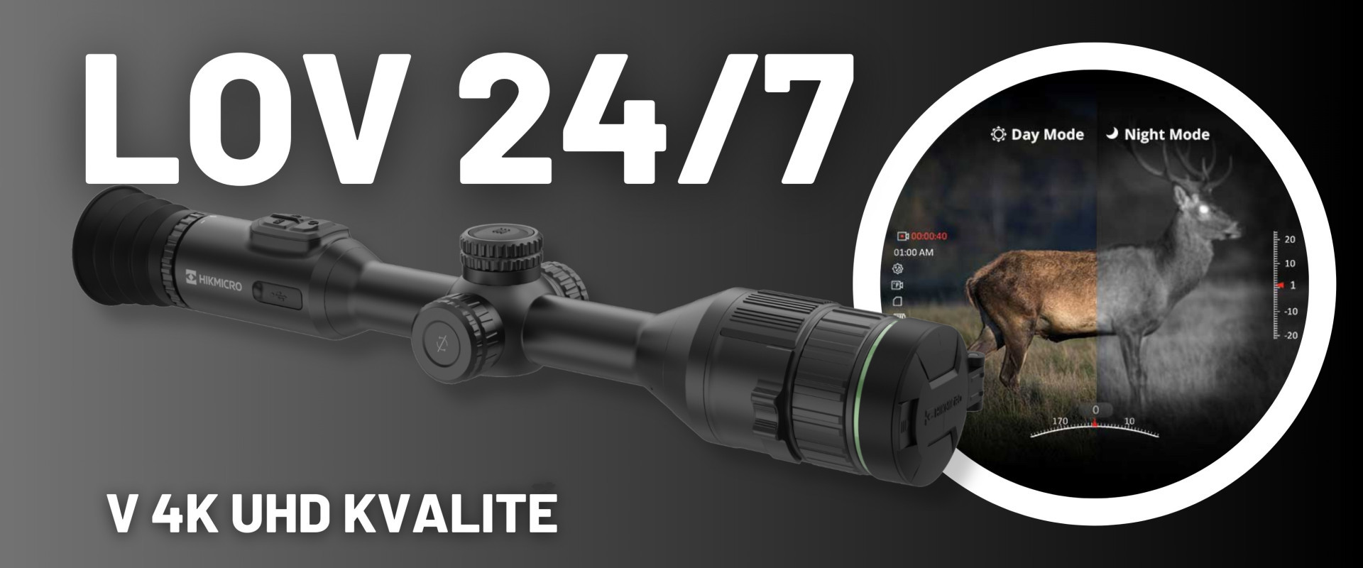 DIGITÁLNE NOČNÉ VIDENIE HIKMICRO ALPEX 4K A50E