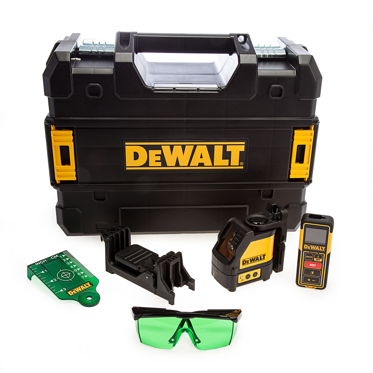 [DEWALT] Laserová vodováha, 12000 mAh baterie, laser viditelný na 120 m.
