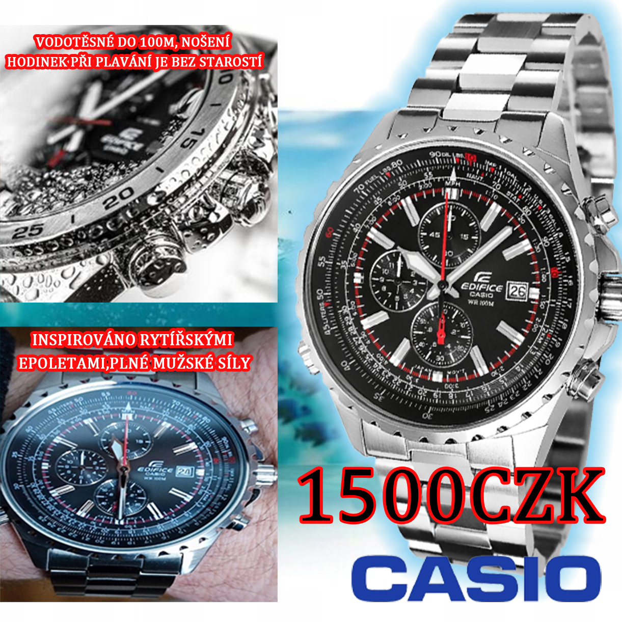 ❤️【Kupte jeden a dostanete jeden zdarma】⭐️2 kusy 1500 Kč❤️Japonský importovaný design, vodotěsná hloubka 200m, odolný proti poškrábání a opotřebení✅Tlačítko pro noční vidění✅Skladem, posledních 100 objednávek k dispozici,⭐️ 1500.00czk