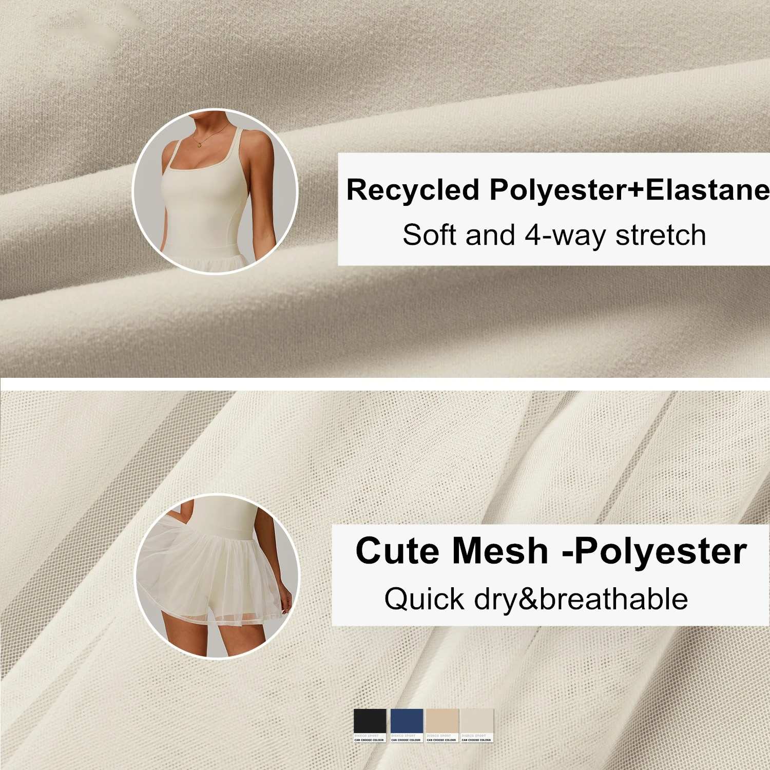 Wholesale Sports Wear Plus Size Gym Fitness One Piece Yoga Tennis Skirt