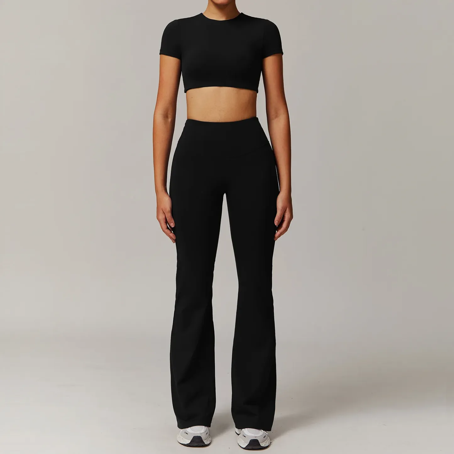 Quick Drying Womens Fitness Sports Bra Leggings Outdoor Workout Outfit Breathable Solid Two Piece Yoga Sets