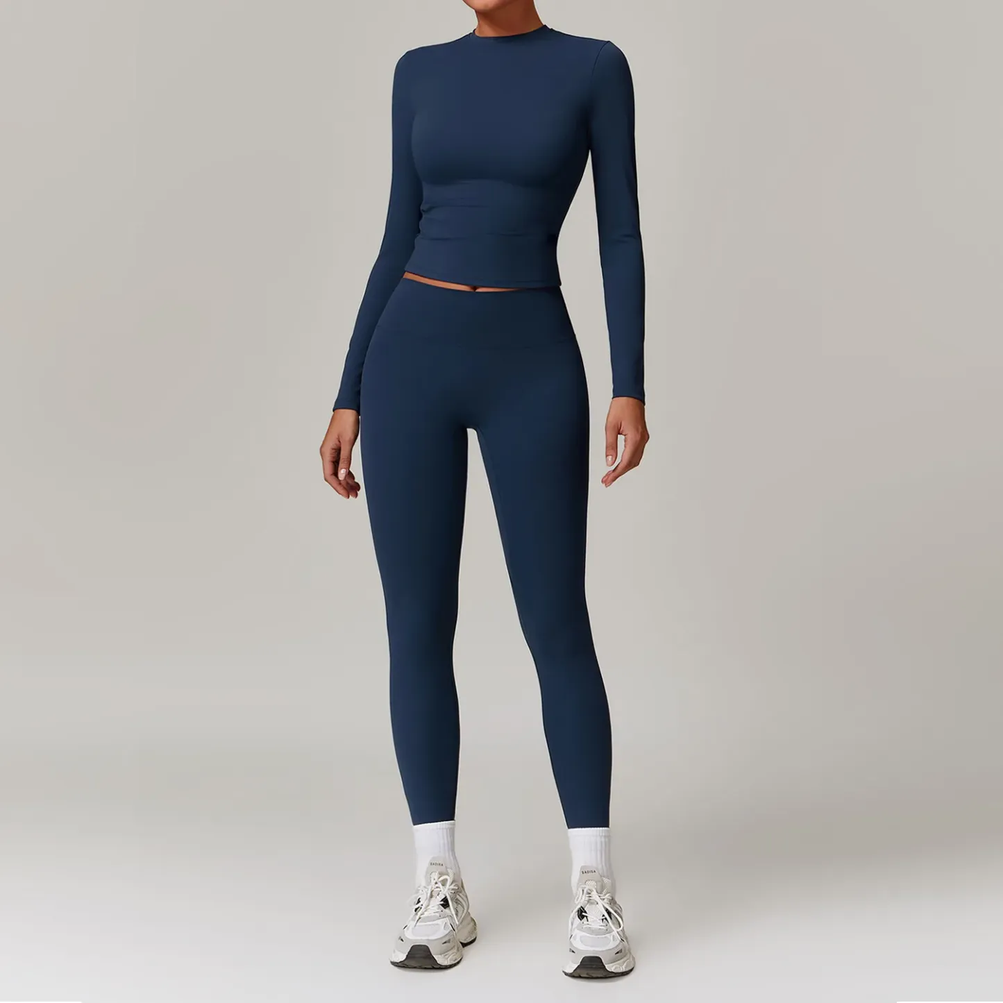 Autumn Winter Womens Gym Clothings Yoga Wear Fitness Women Sportswear Two Pieces Tracksuit Activewear Women Sports Set