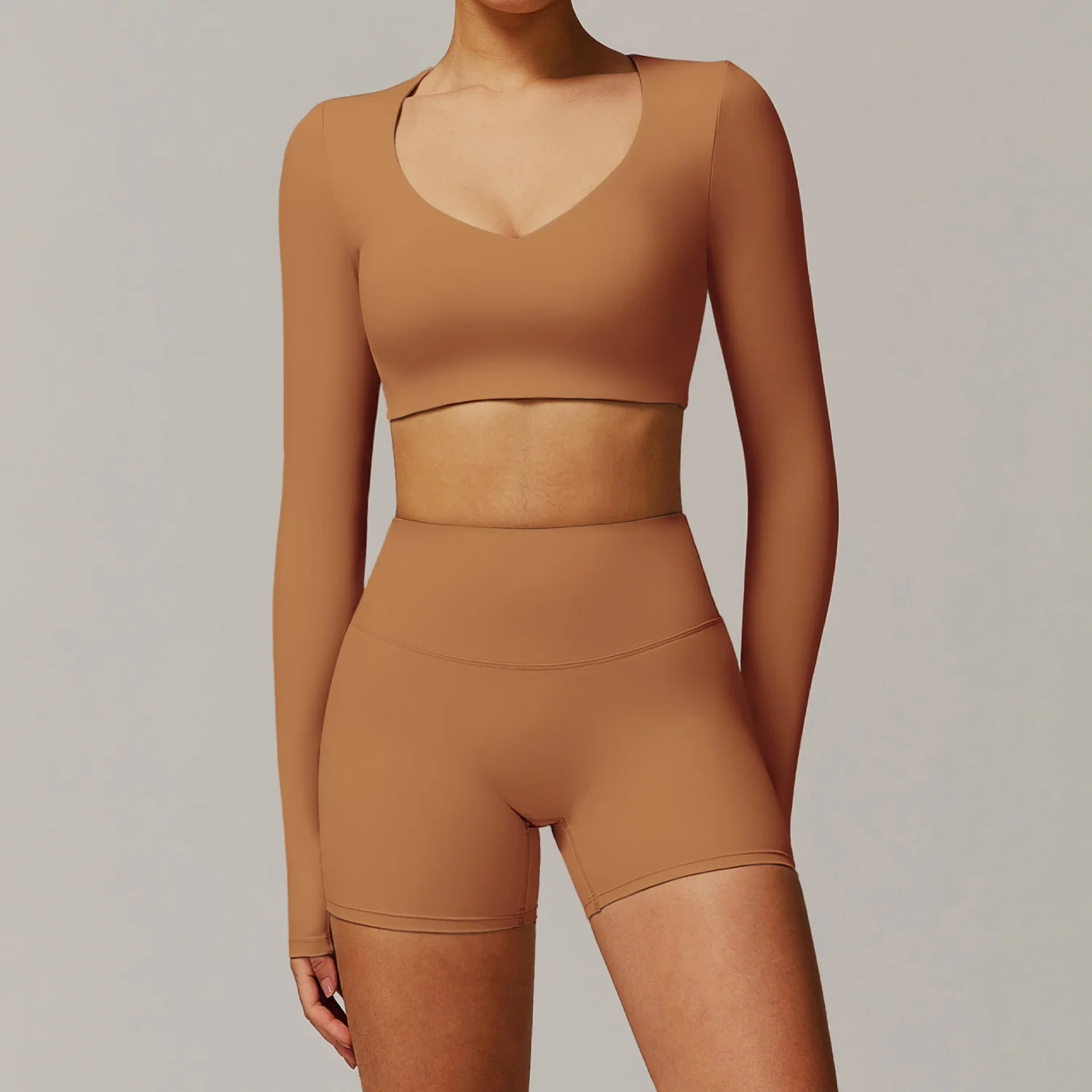 Quick Drying Womens Fitness Sports Bra Leggings Outdoor Workout Outfit Breathable Solid Two Piece Yoga Sets