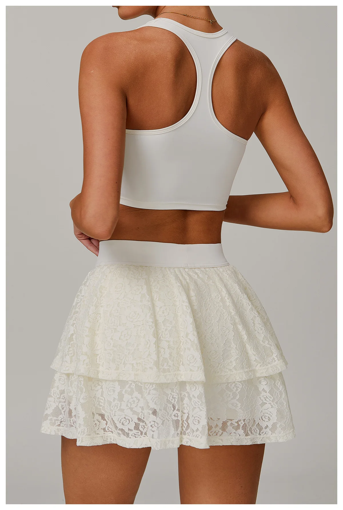 Custom Summer Quick Dry High Stretch Fitness Tennis Wear Set Breathable Golf Tennis Skirt Women Yoga Sports Clothes Tennis Dress