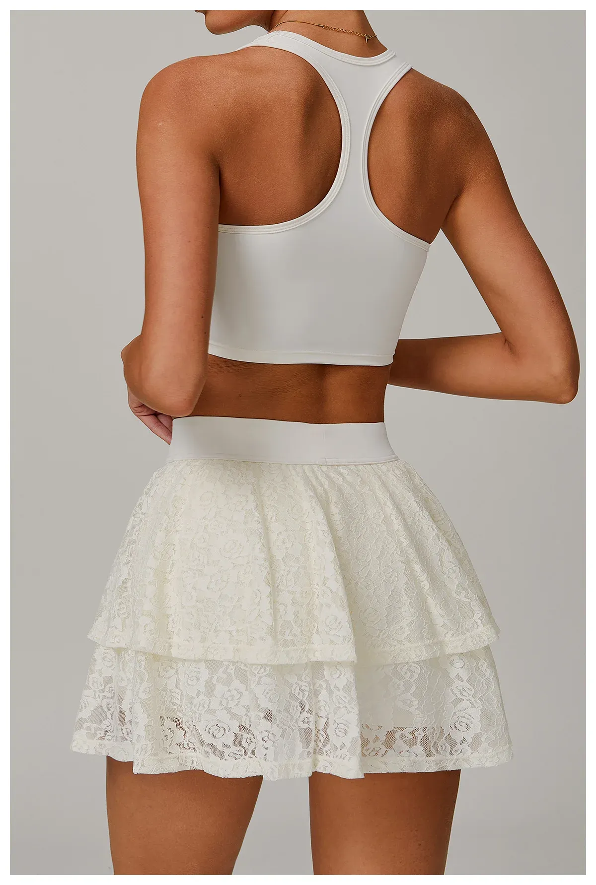 Custom Summer Quick Dry High Stretch Fitness Tennis Wear Set Breathable Golf Tennis Skirt Women Yoga Sports Clothes Tennis Dress