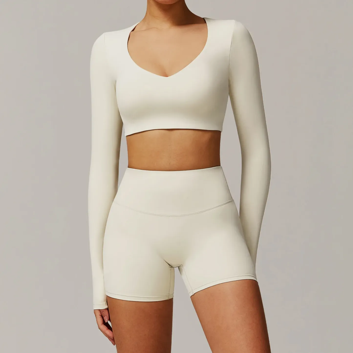 Quick Drying Womens Fitness Sports Bra Leggings Outdoor Workout Outfit Breathable Solid Two Piece Yoga Sets