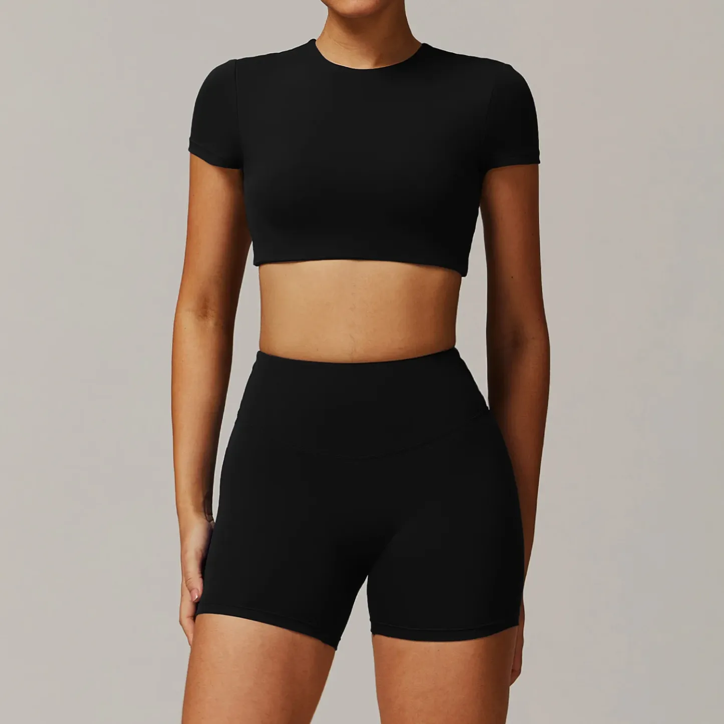 Quick Drying Womens Fitness Sports Bra Leggings Outdoor Workout Outfit Breathable Solid Two Piece Yoga Sets