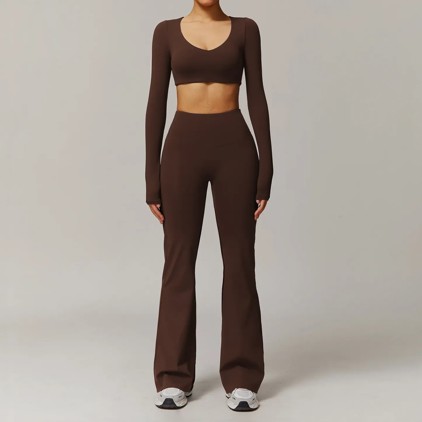 Quick Drying Womens Fitness Sports Bra Leggings Outdoor Workout Outfit Breathable Solid Two Piece Yoga Sets