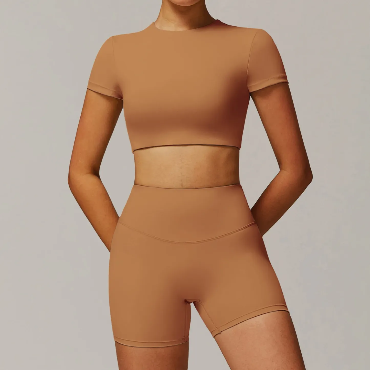 Quick Drying Womens Fitness Sports Bra Leggings Outdoor Workout Outfit Breathable Solid Two Piece Yoga Sets