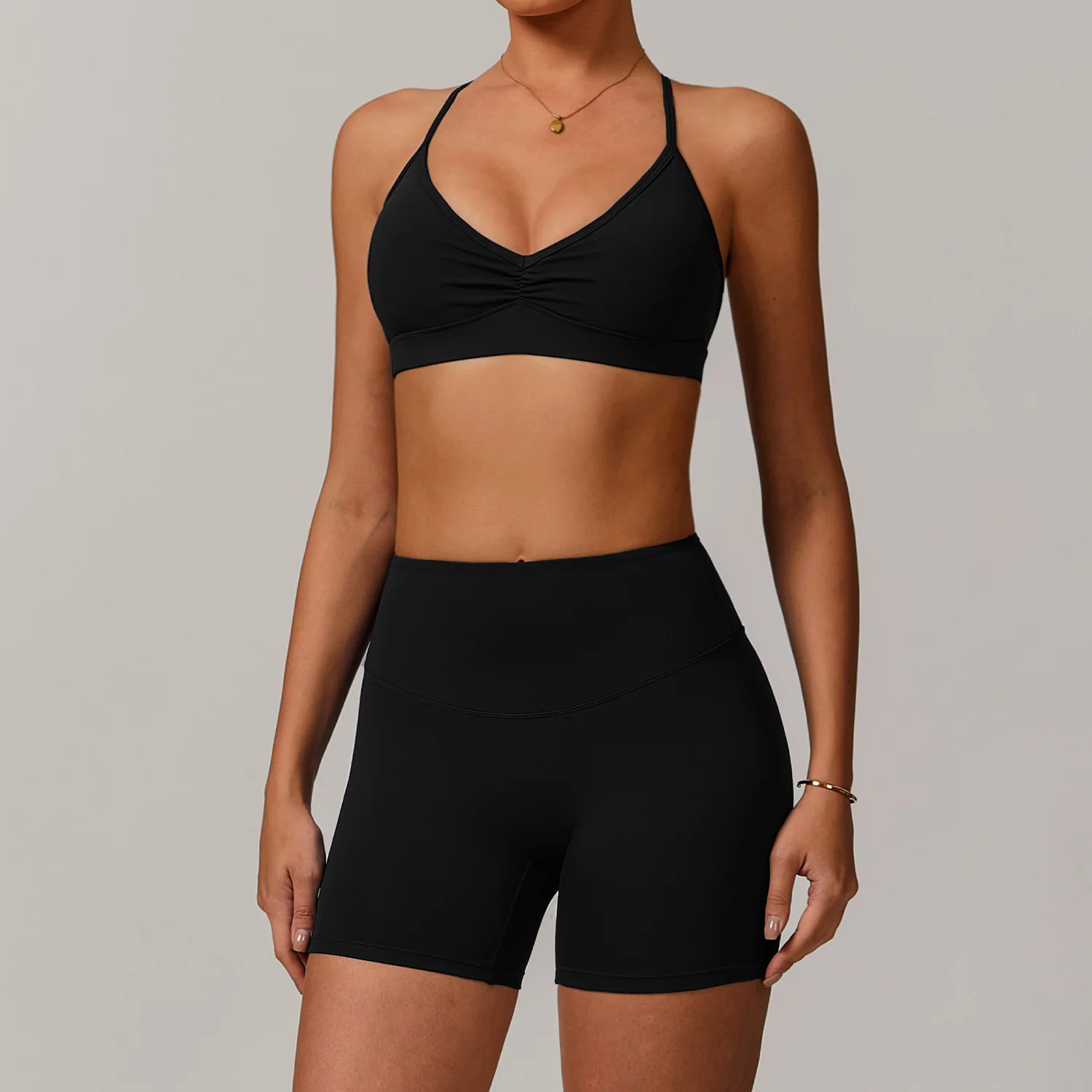 Quick Drying Womens Fitness Sports Bra Leggings Outdoor Workout Outfit